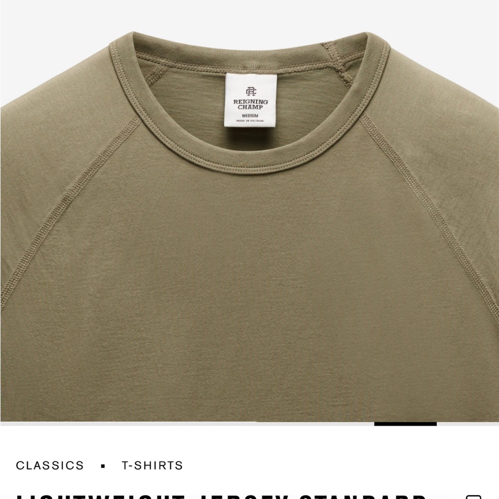 Reigning Champ Raglan Athletic Tee
